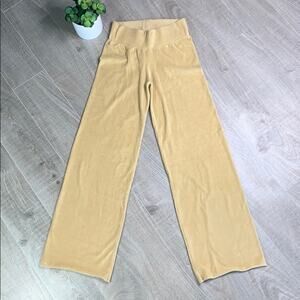 FAL Fashion Active Lab Women's Velour Wide Leg Pants